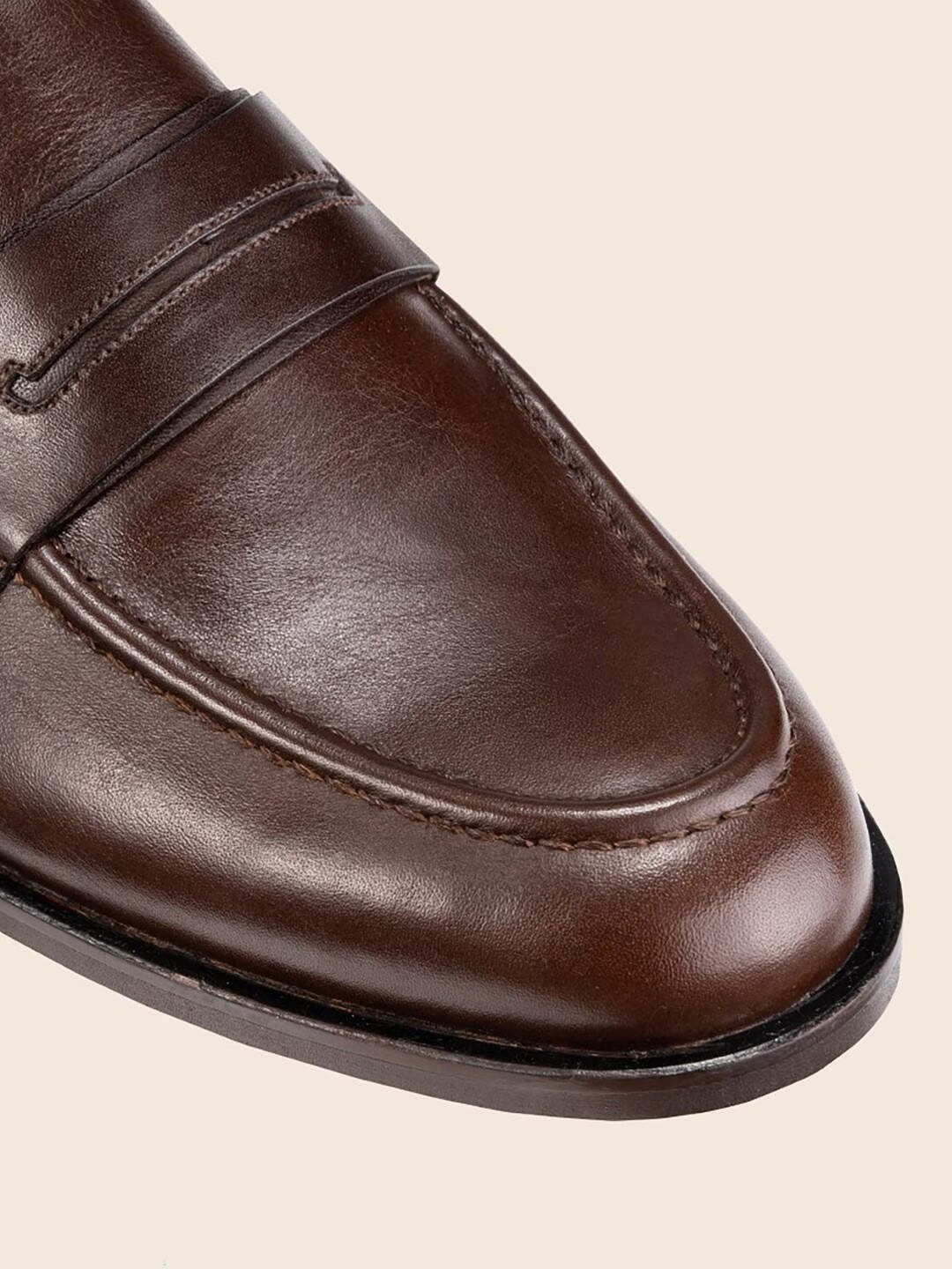 Avine in Leather - Dark Mahogany
