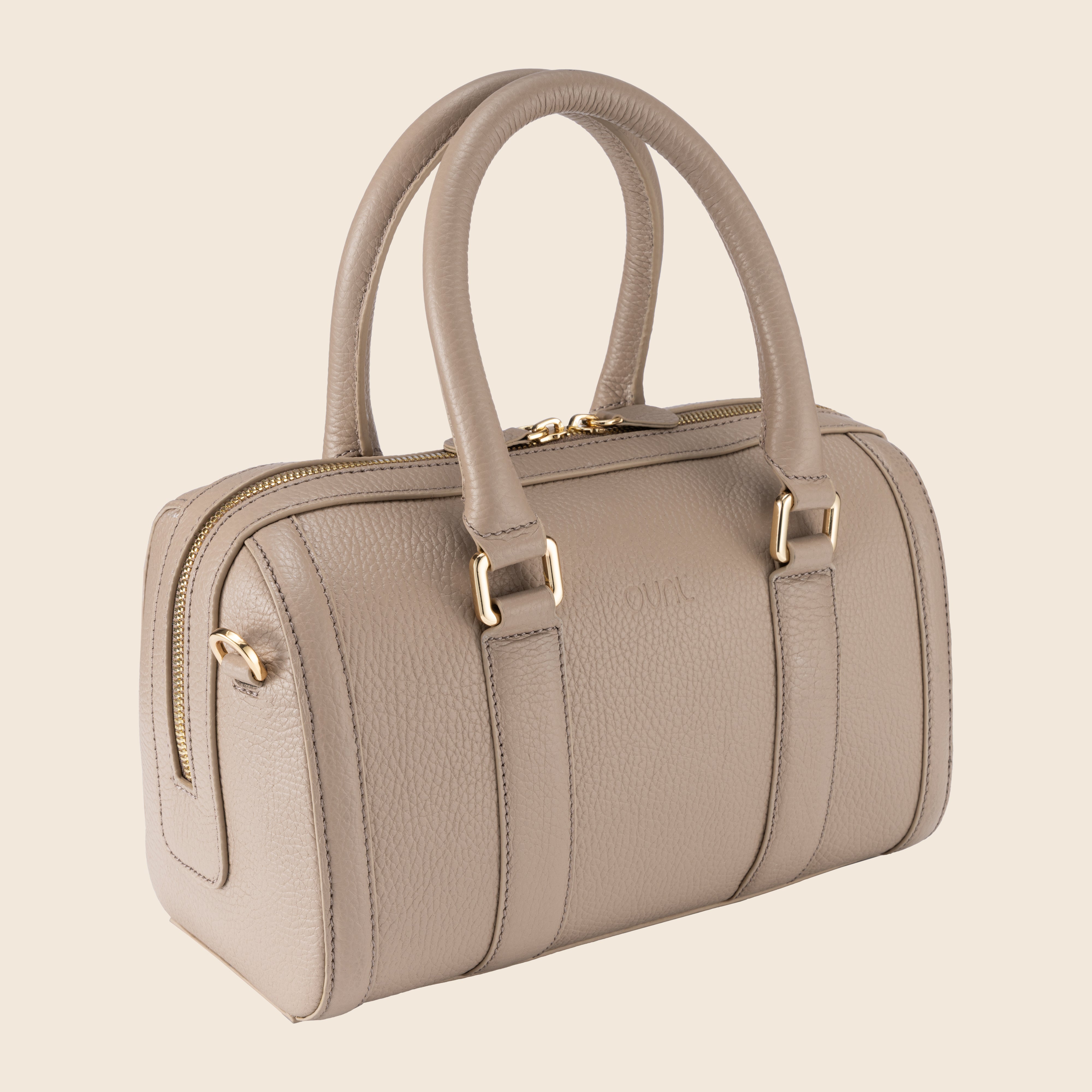 Lara in Leather - Sandstone Beige