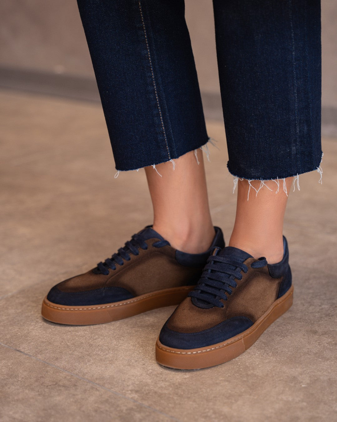 Mira in Suede - Navy Cocoa