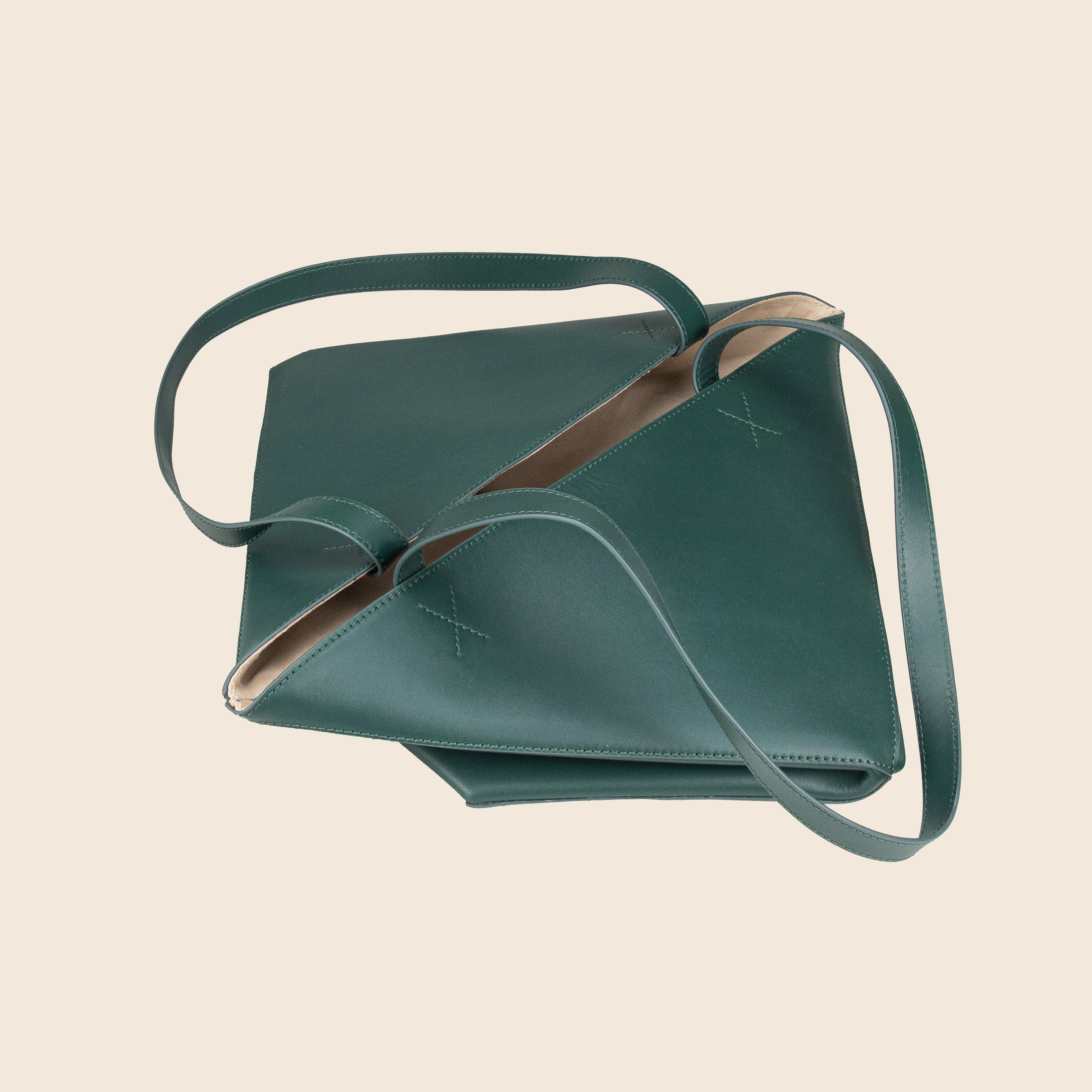 Alen in leather - Forest Green