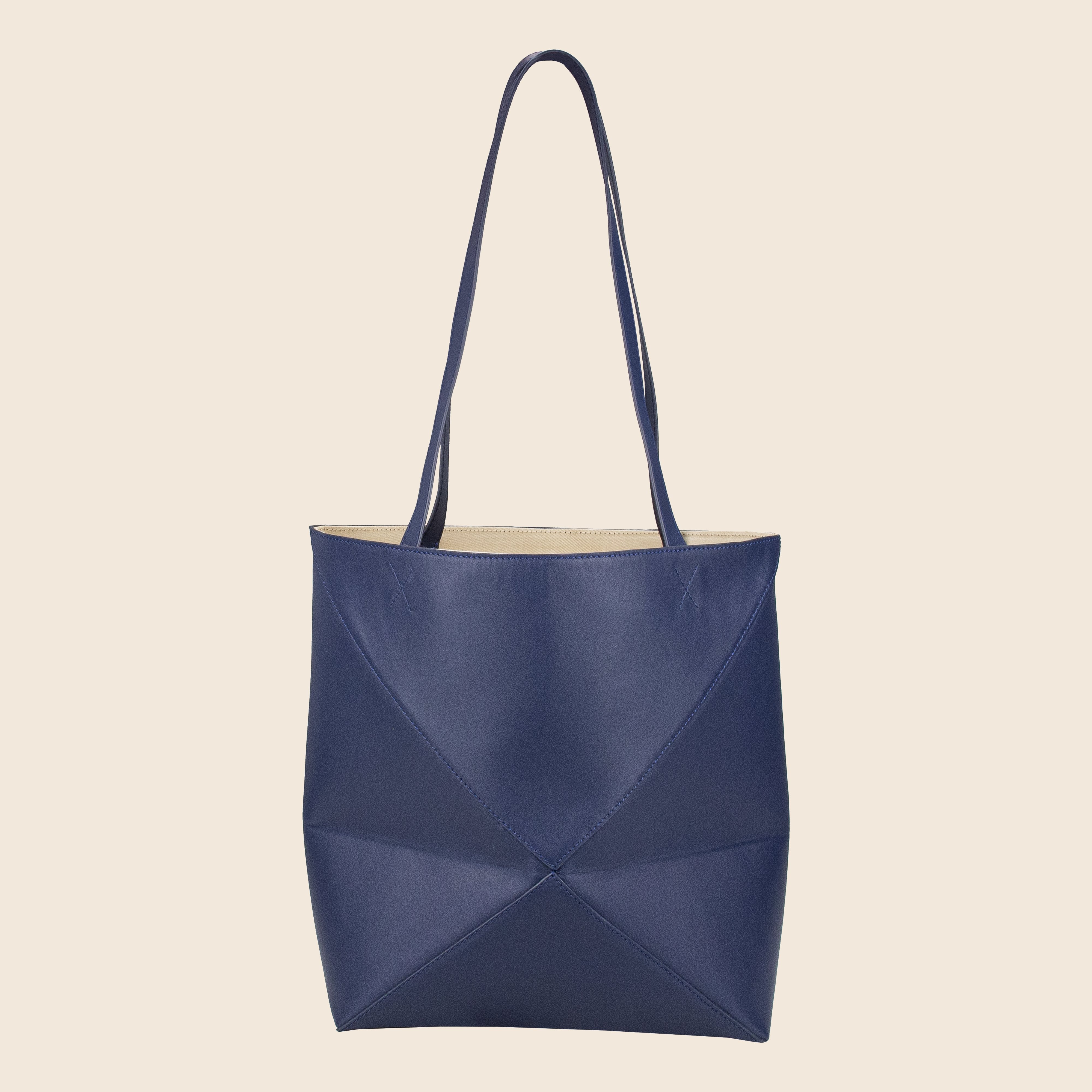 Alen in leather - Midnight Navy