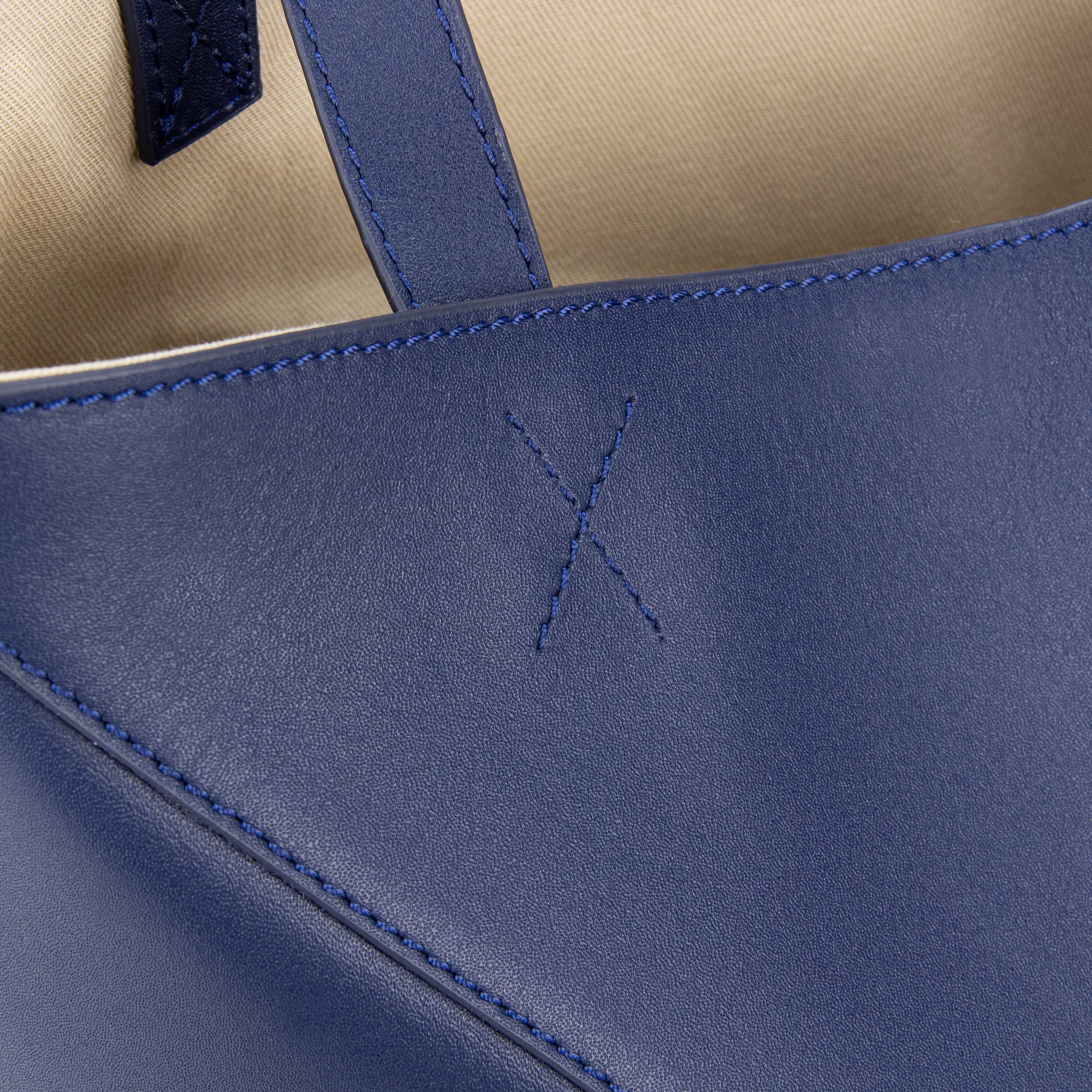 Alen in leather - Midnight Navy