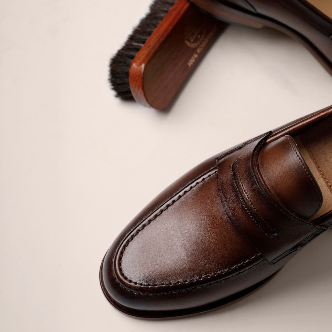 Avine in Leather - Chestnut Brown