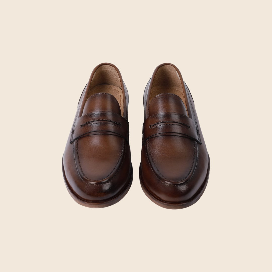 Avine in Leather - Chestnut Brown