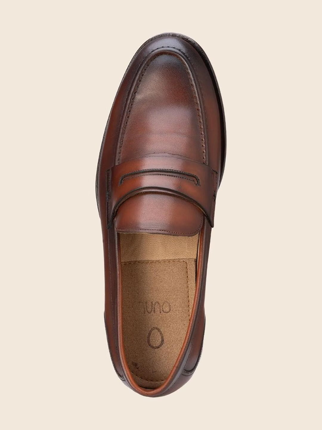 Avine in Leather - Dark Cognac