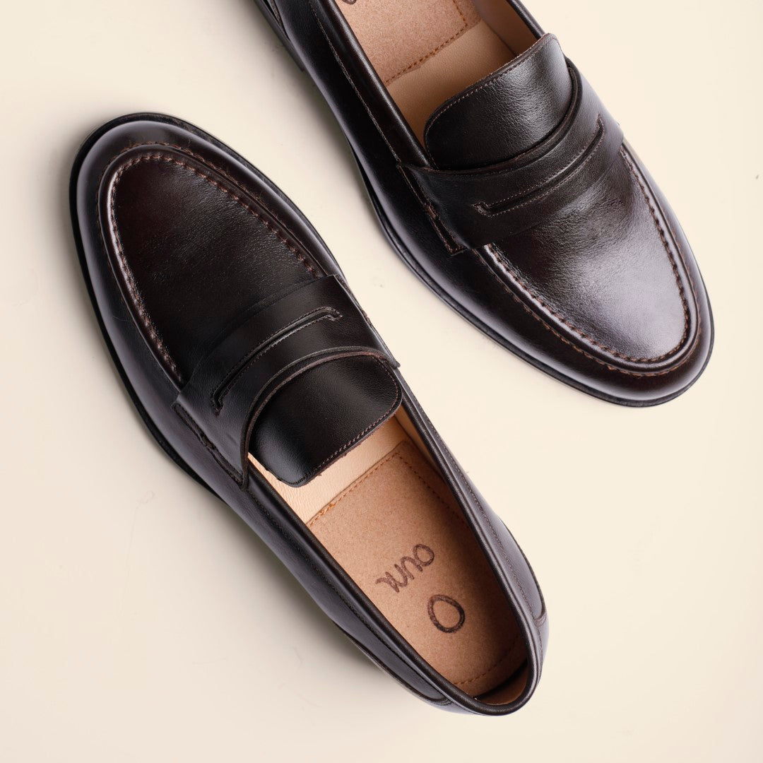 Avine in Leather - Deep Brown