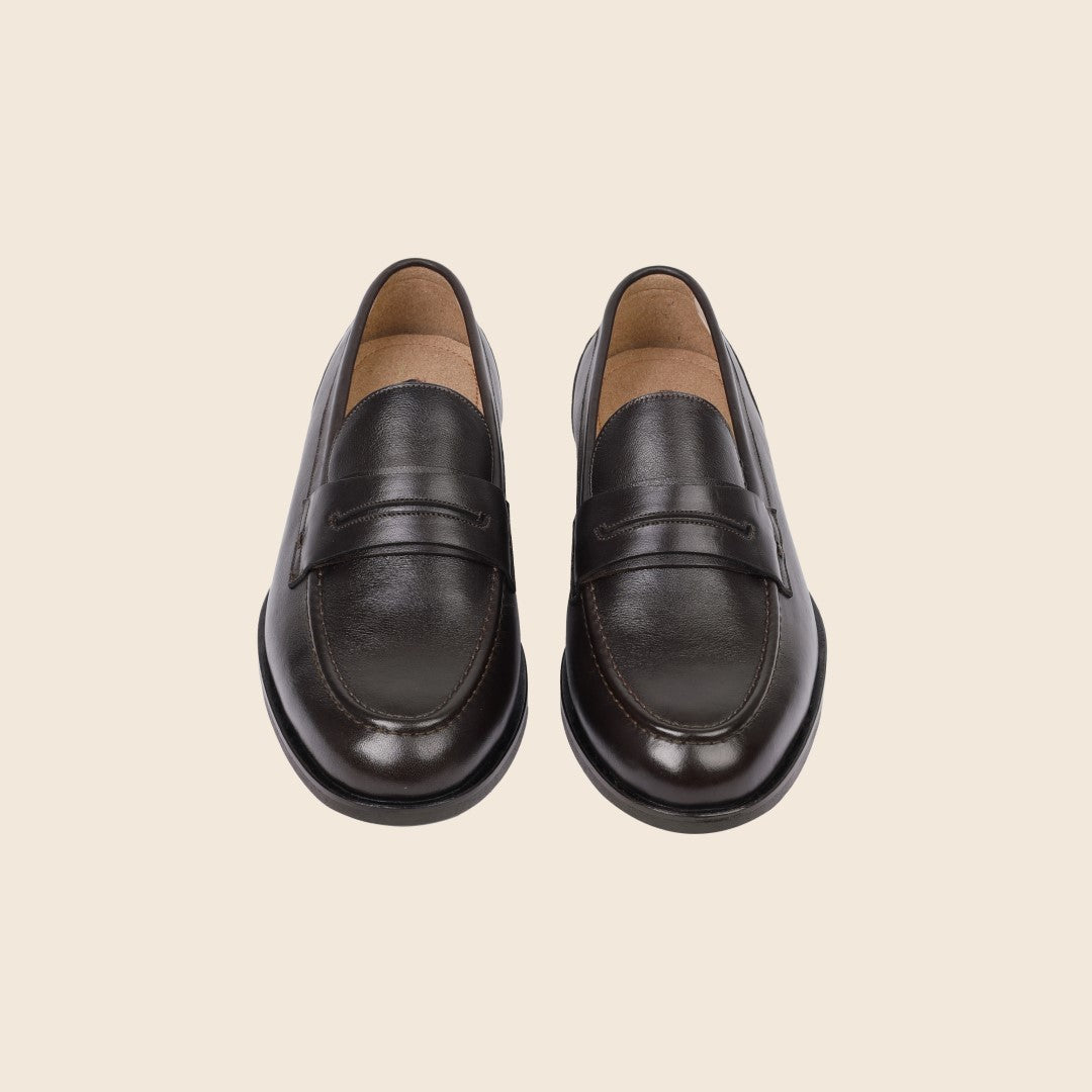 Avine in Leather - Deep Brown