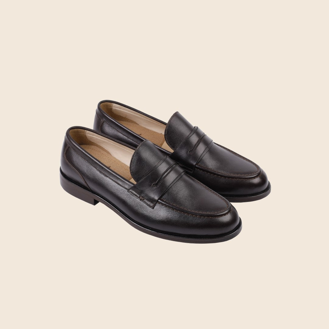 Avine in Leather - Deep Brown