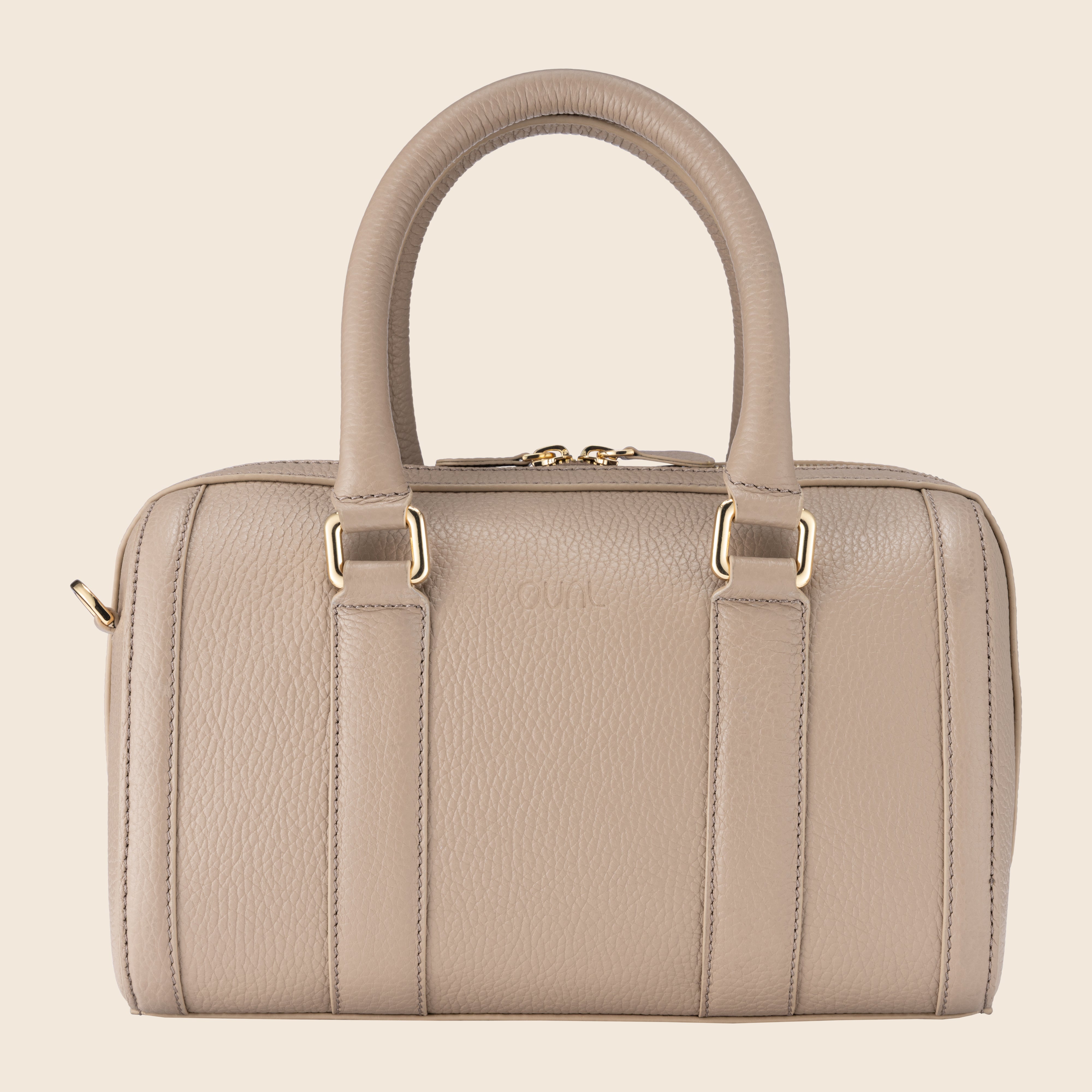 Lara in Leather - Sandstone Beige