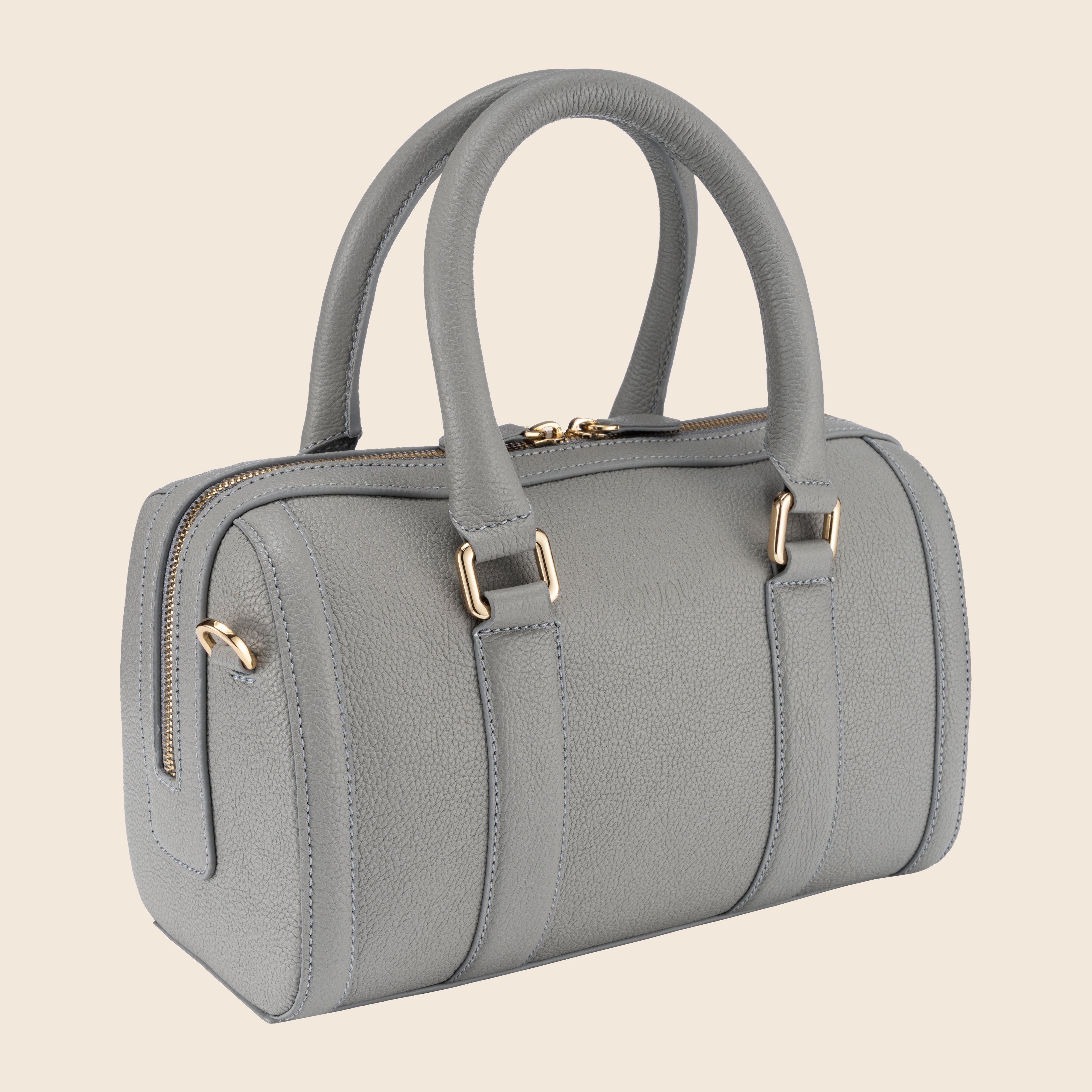 Lara in Leather - Fog Grey