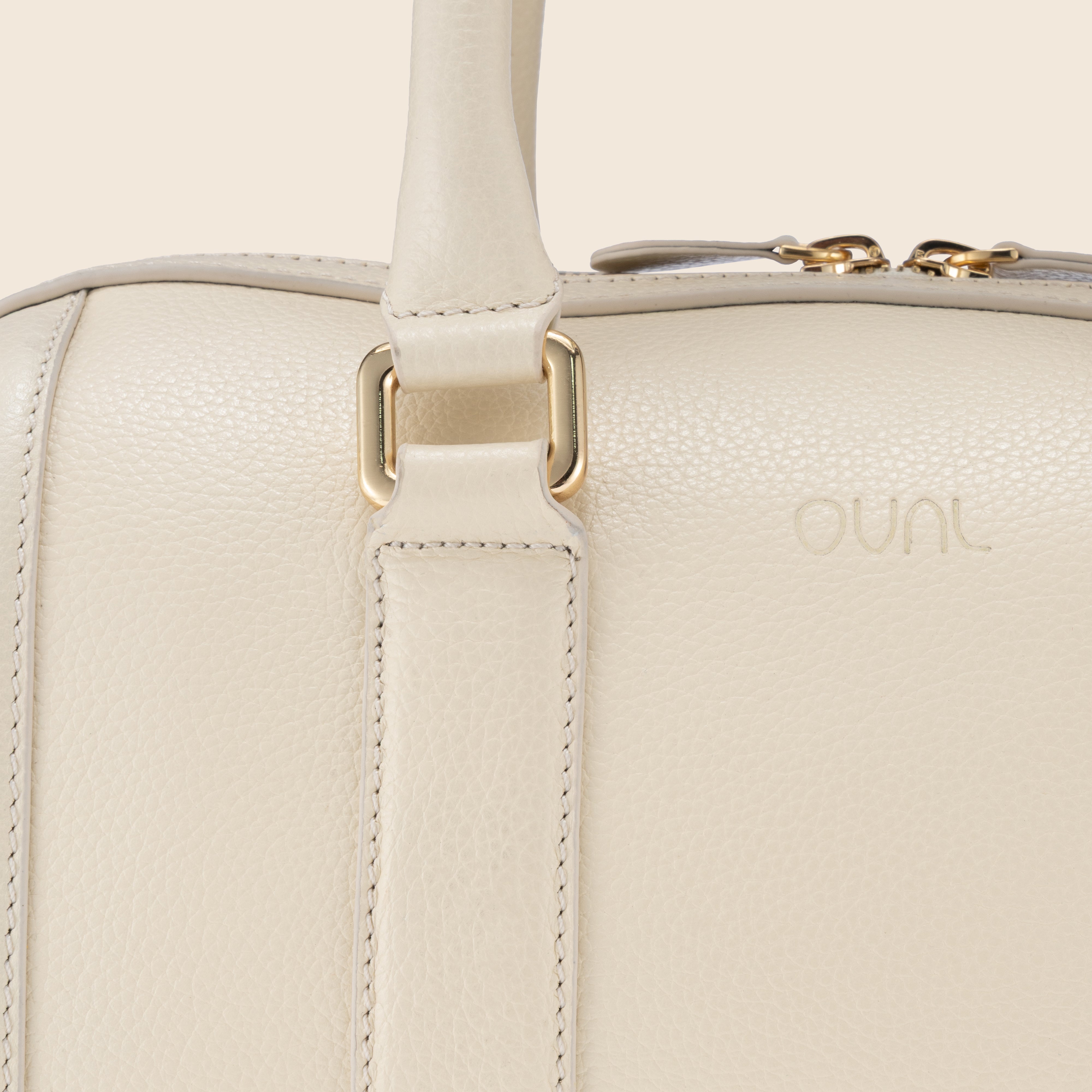 Lara in Leather - Ivory Cream