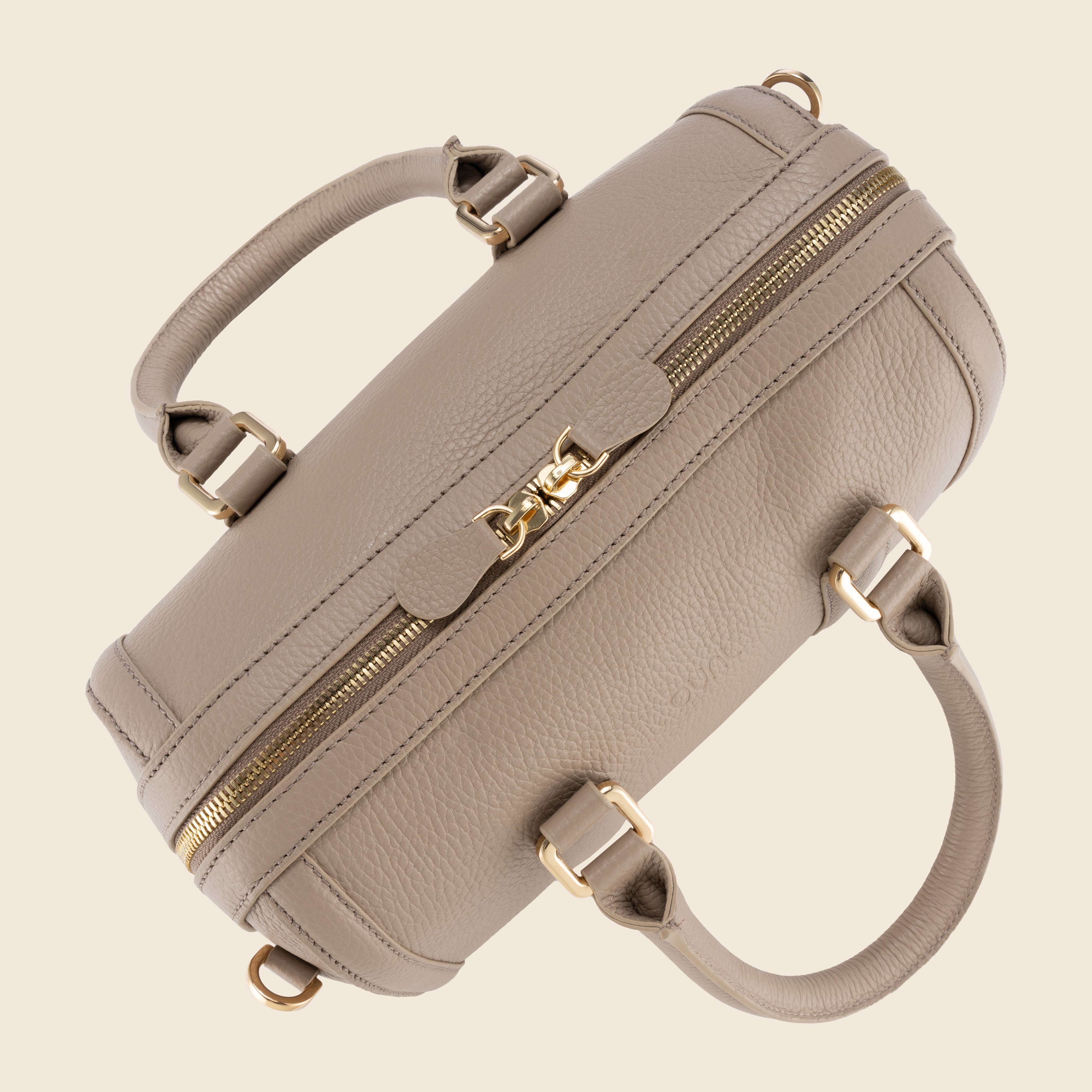 Lara in Leather - Sandstone Beige