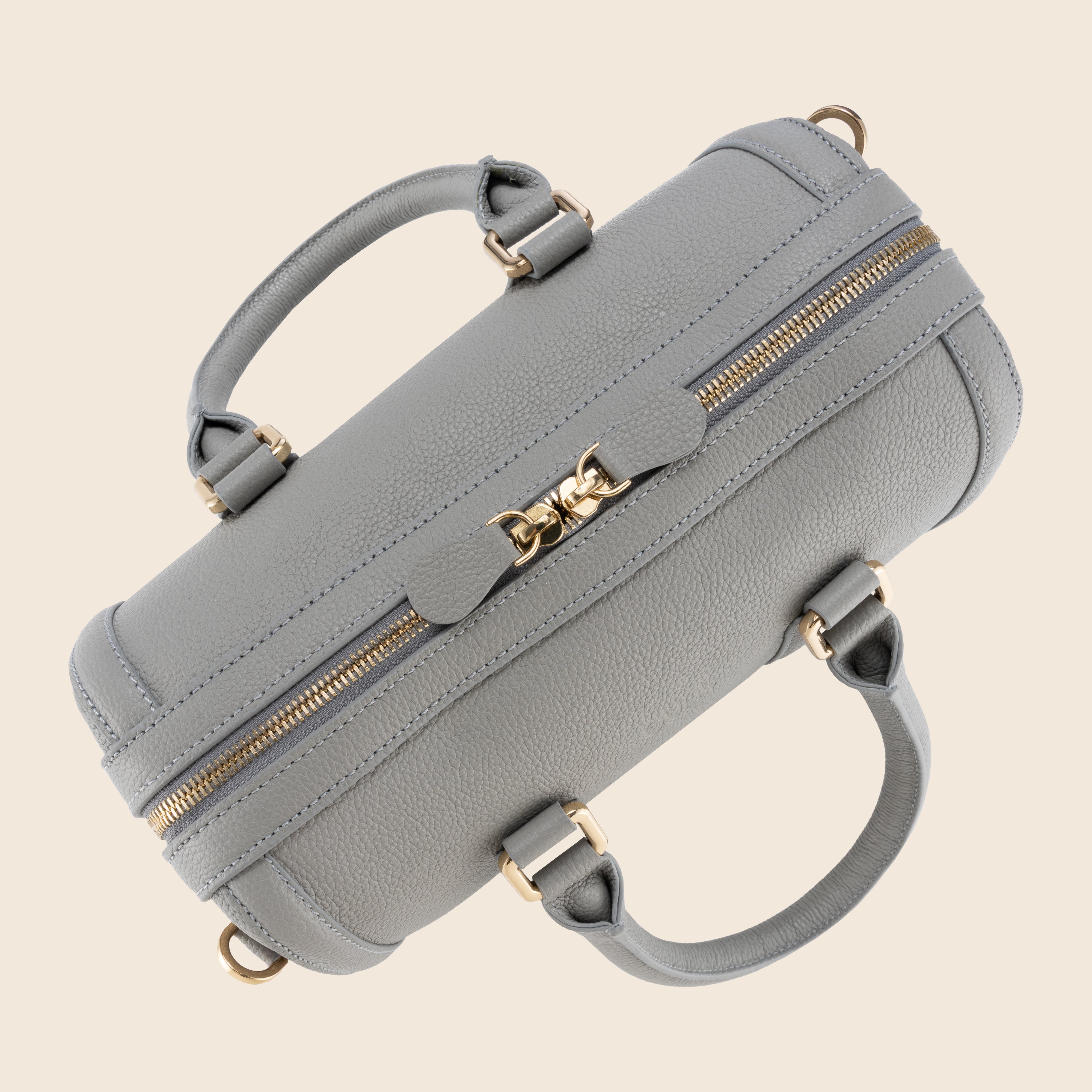 Lara in Leather - Fog Grey