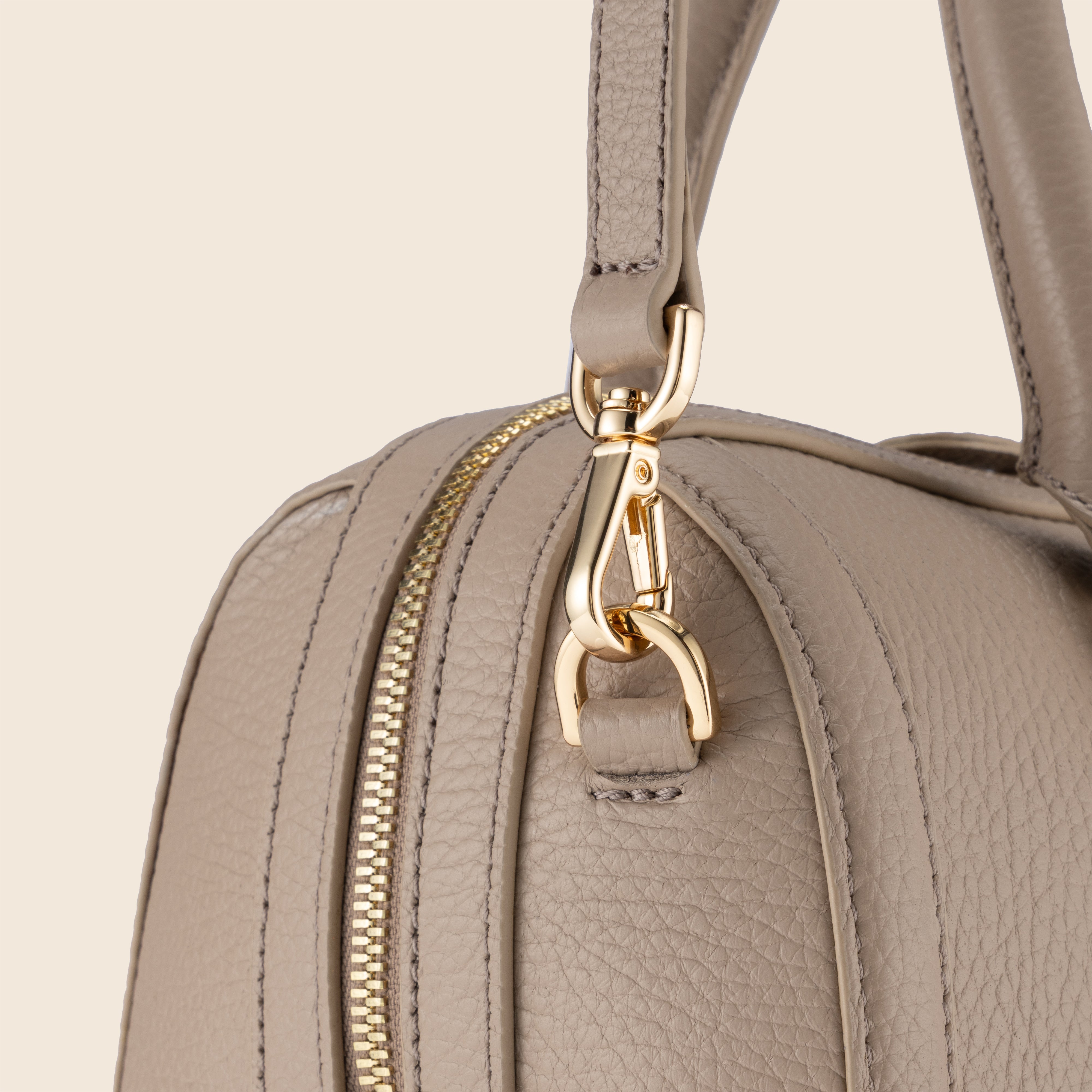 Lara in Leather - Sandstone Beige