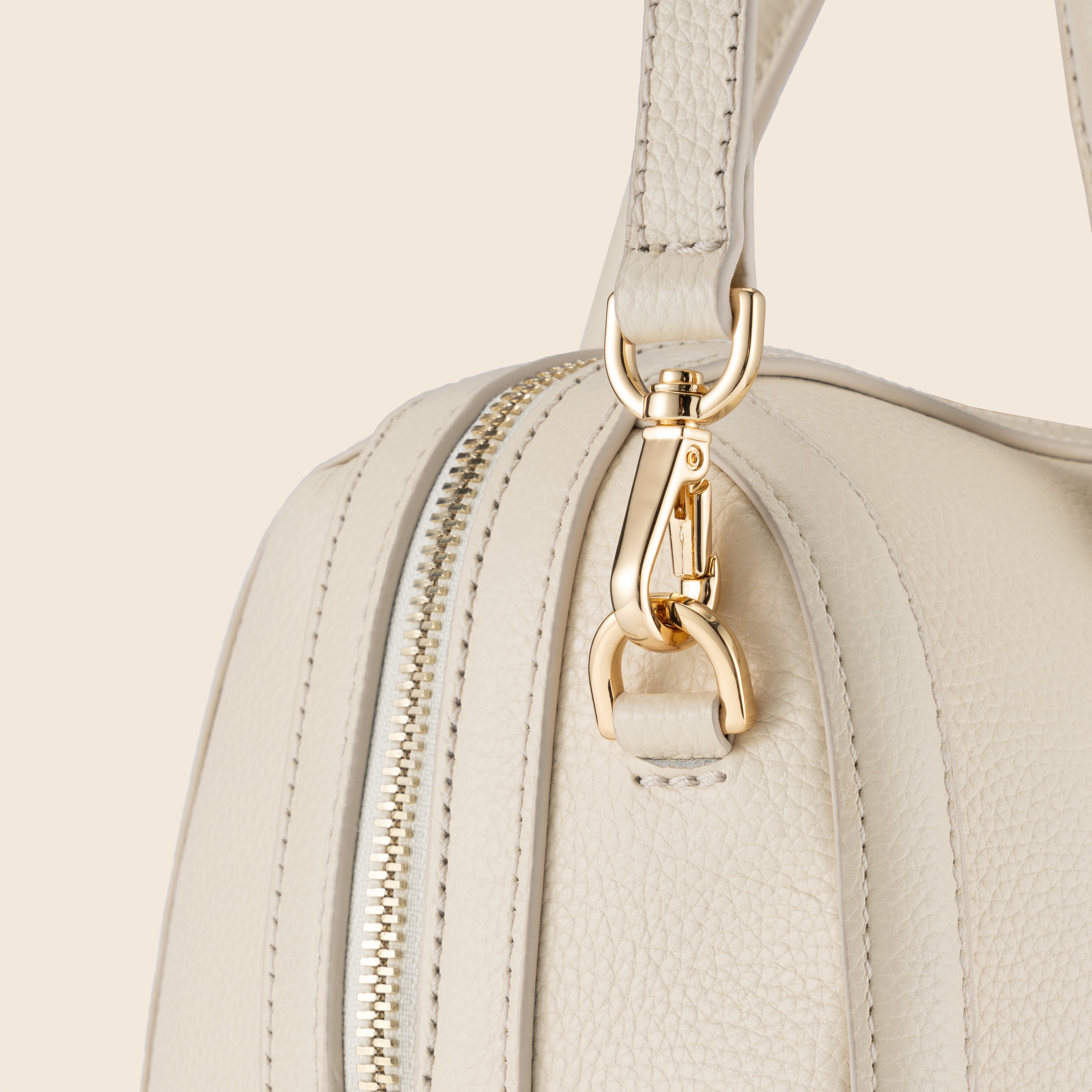 Lara in Leather - Ivory Cream