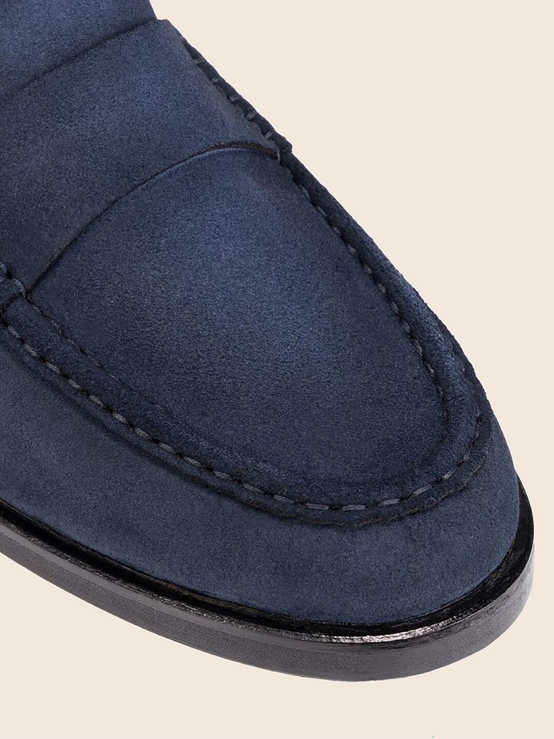 Luna in Suede - Faded Navy Sued