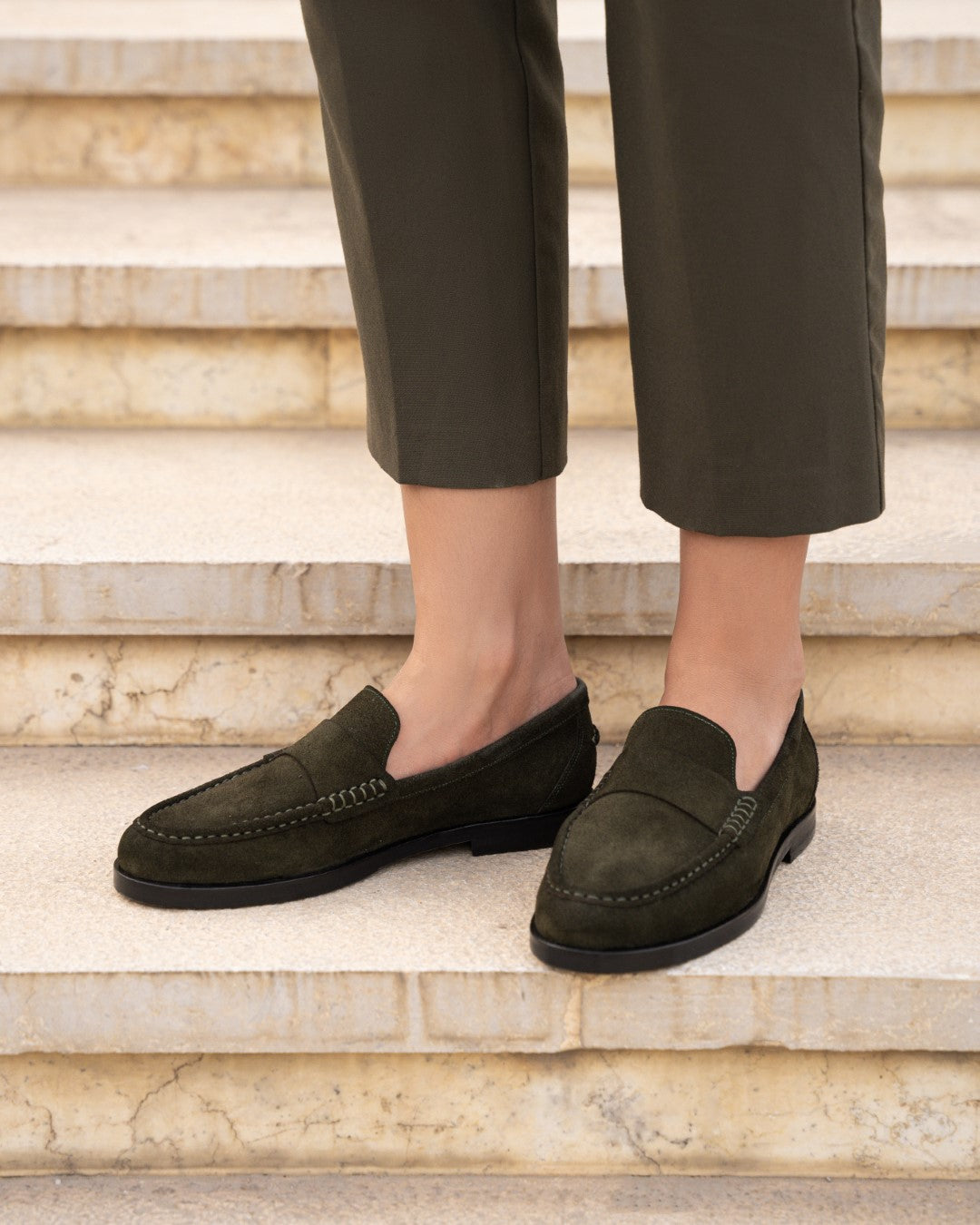 Luna in Suede - Forest Suede