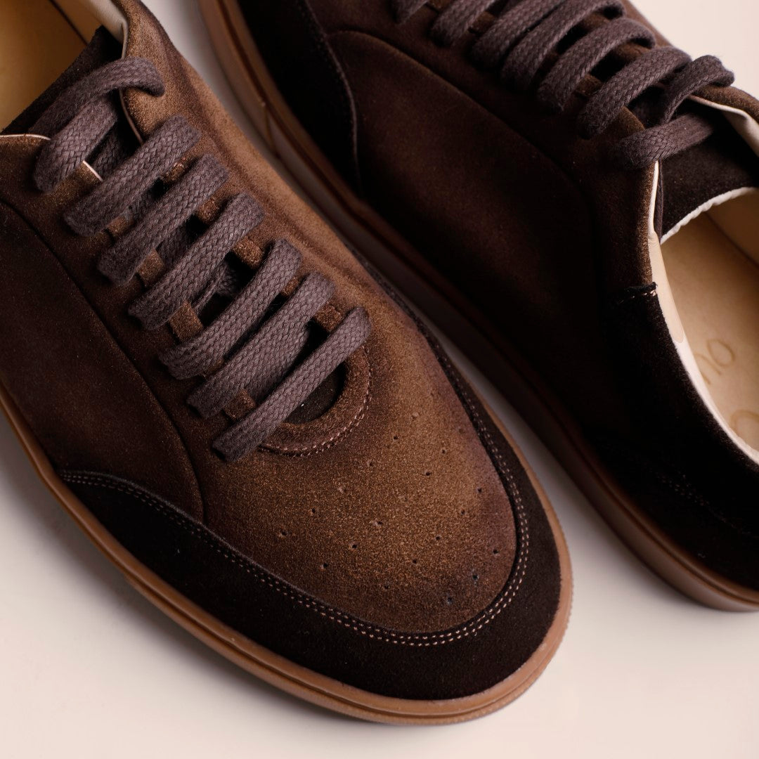 Mira in Suede - Cocoa Fade