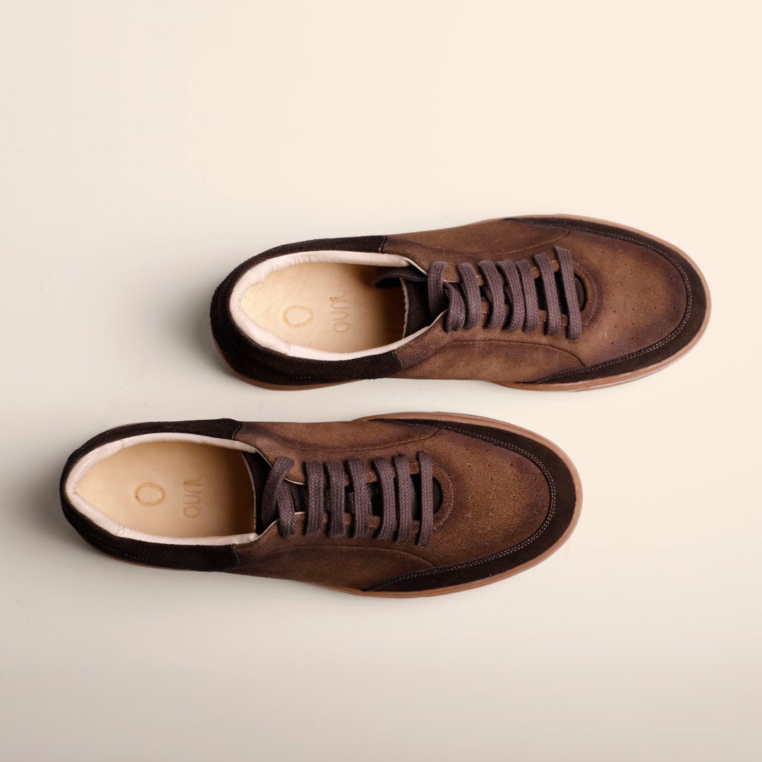 Mira in Suede - Cocoa Fade