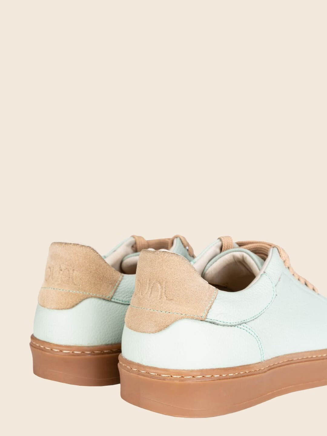Mira in Leather - Soft Teal