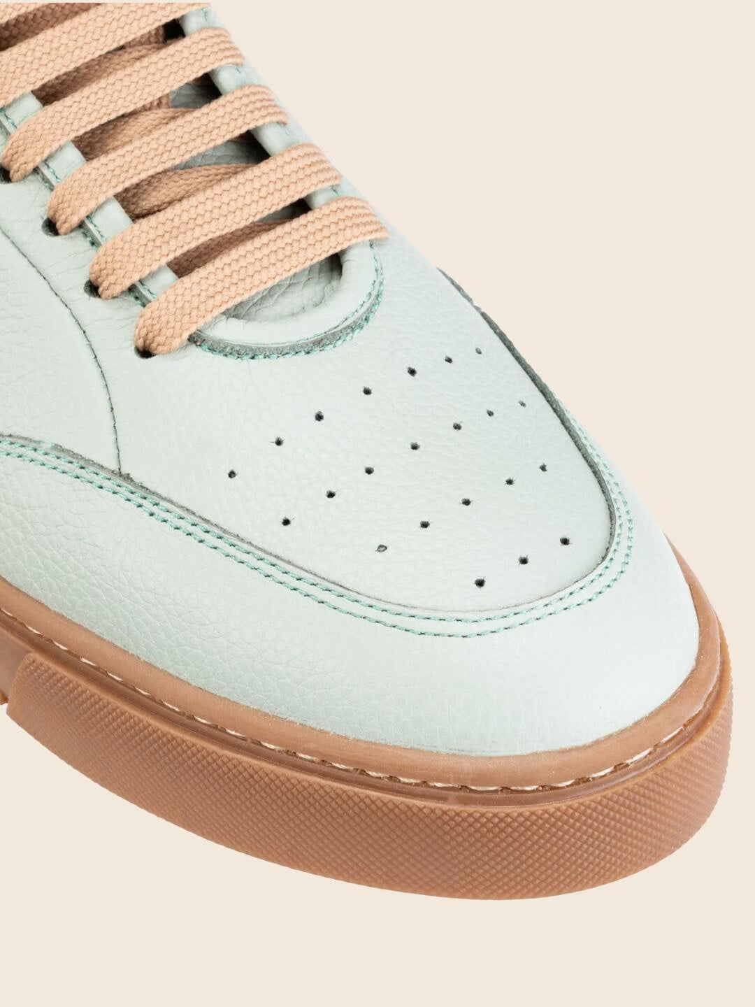 Mira in Leather - Soft Teal