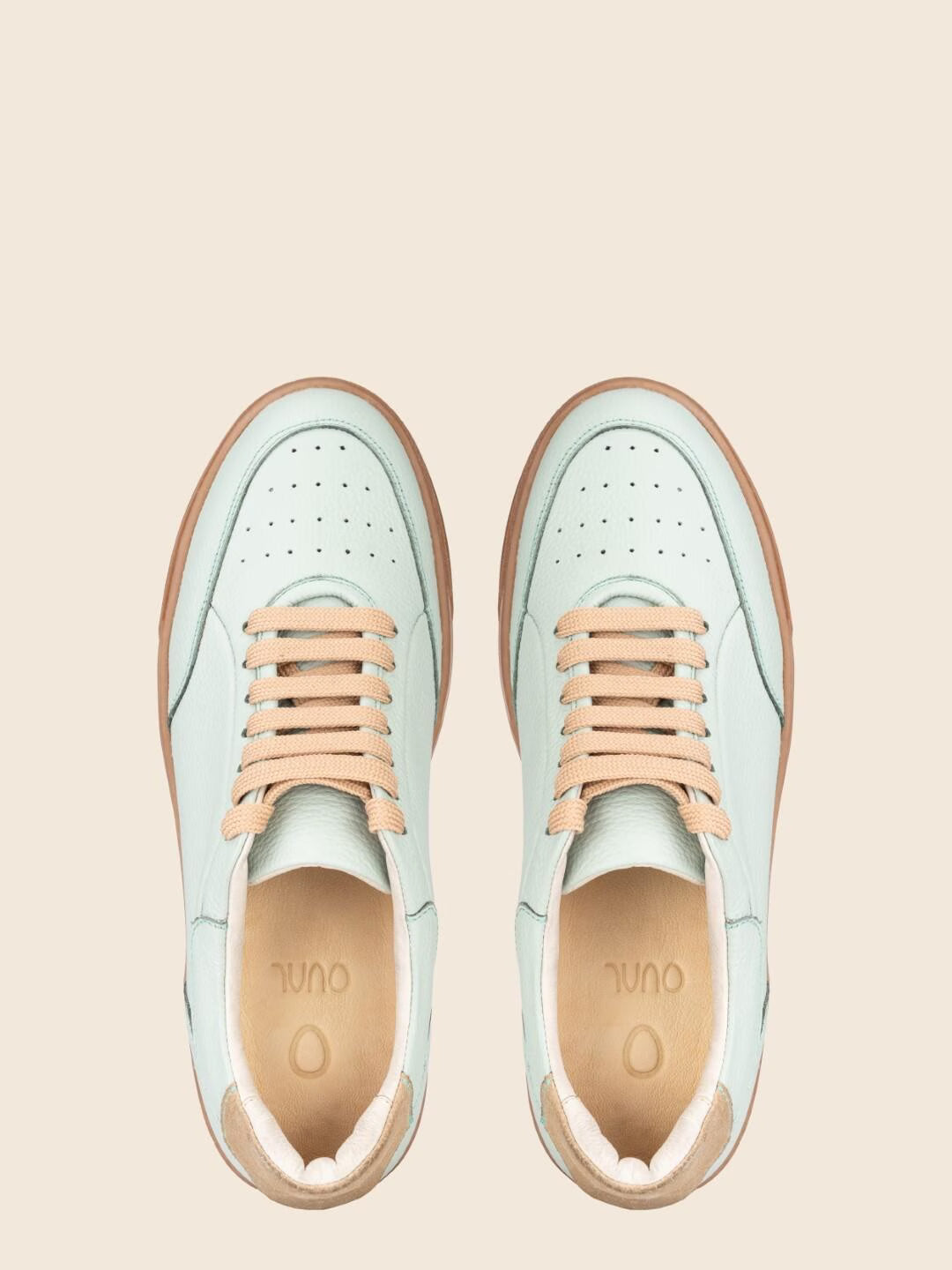 Mira in Leather - Soft Teal