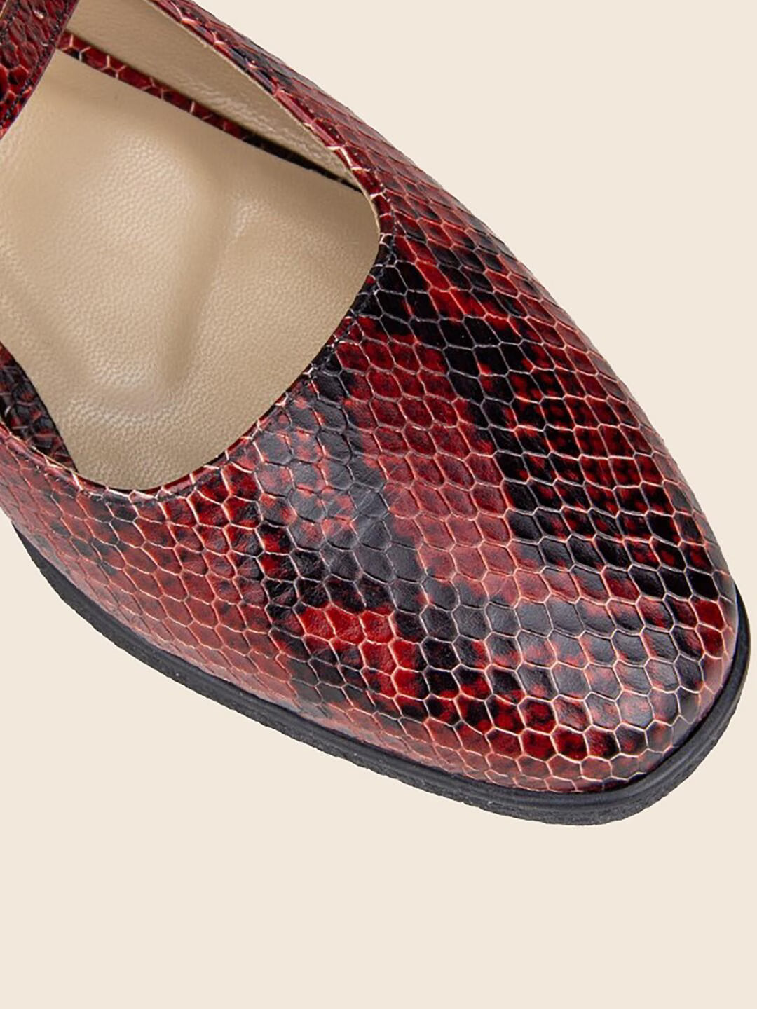 Nova in Leather - Crimson Python