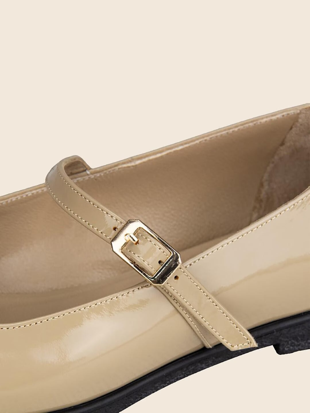 Nova in Leather - Glossy Nude