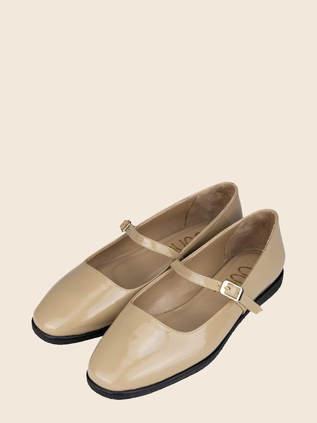 Nova in Leather - Glossy Nude