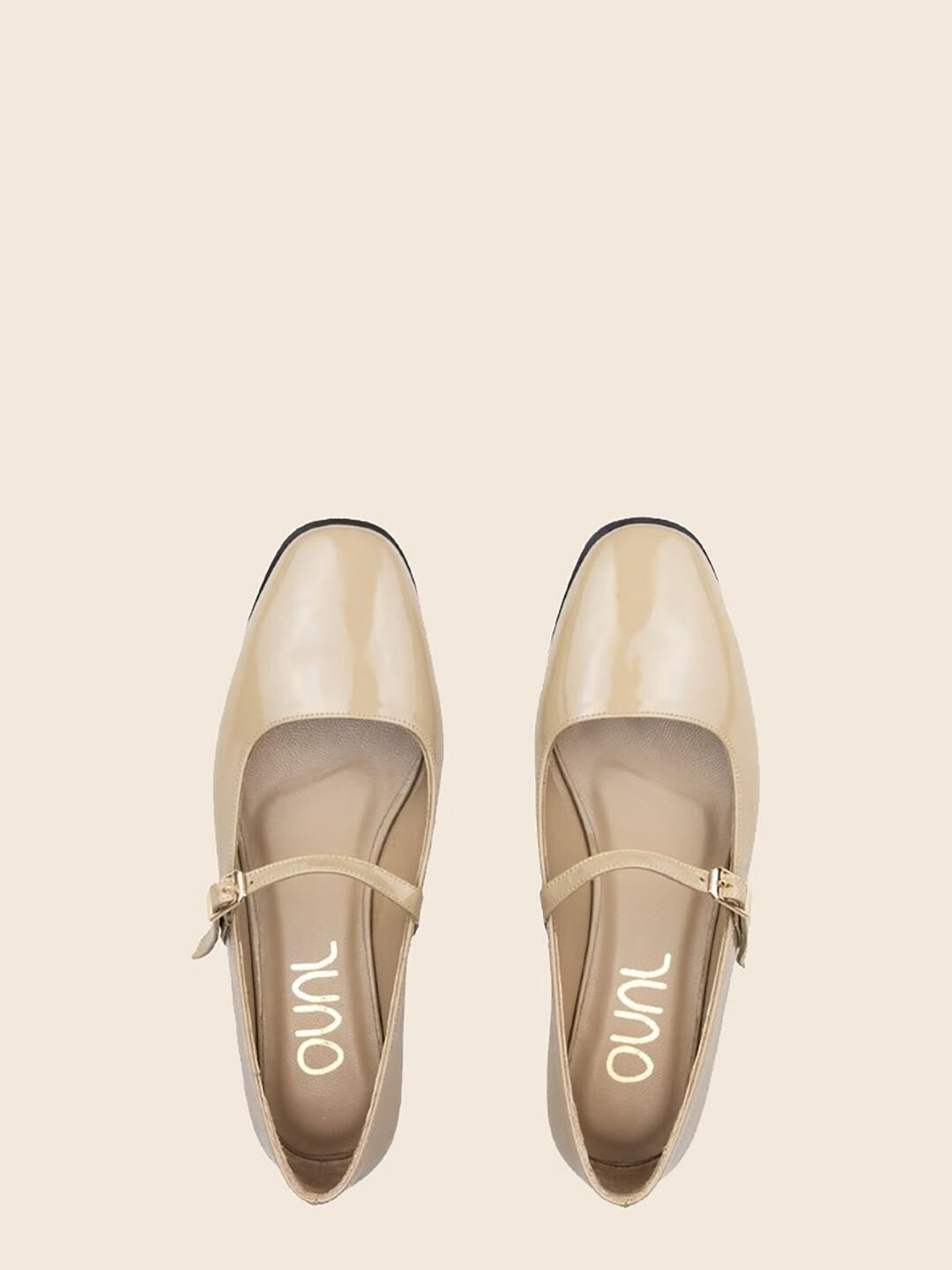 Nova in Leather - Glossy Nude
