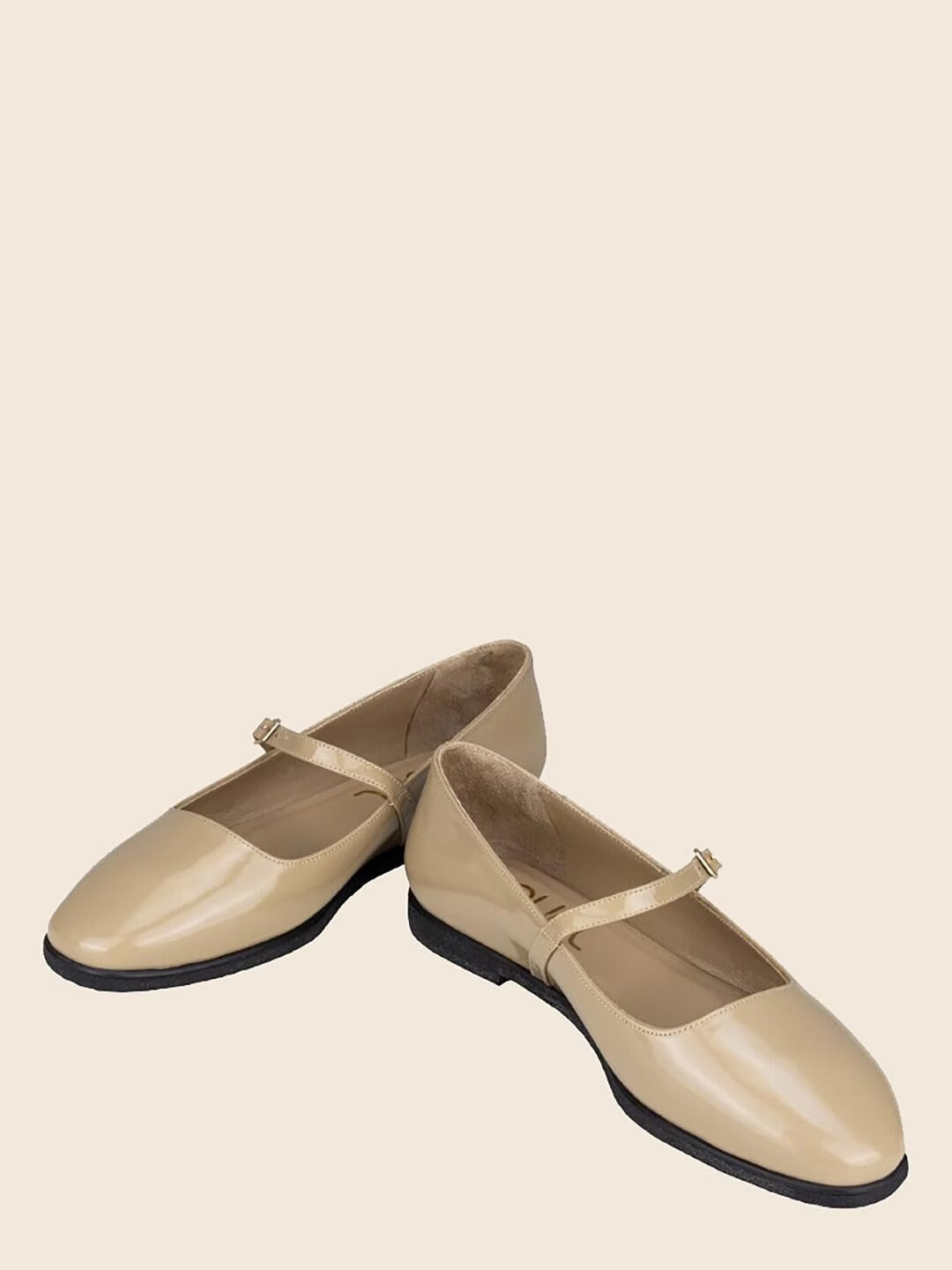 Nova in Leather - Glossy Nude