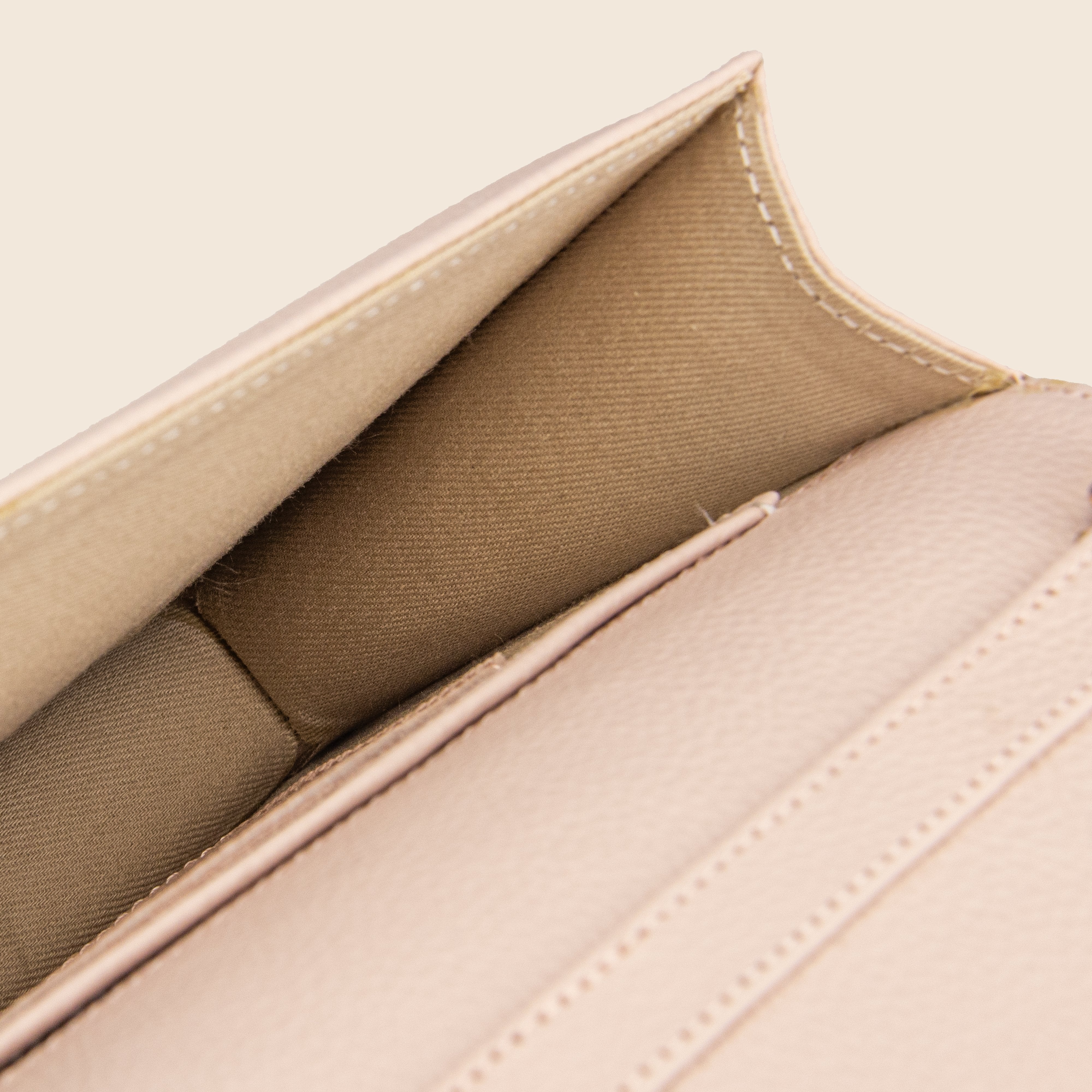 Vera in leather - Nude Blush