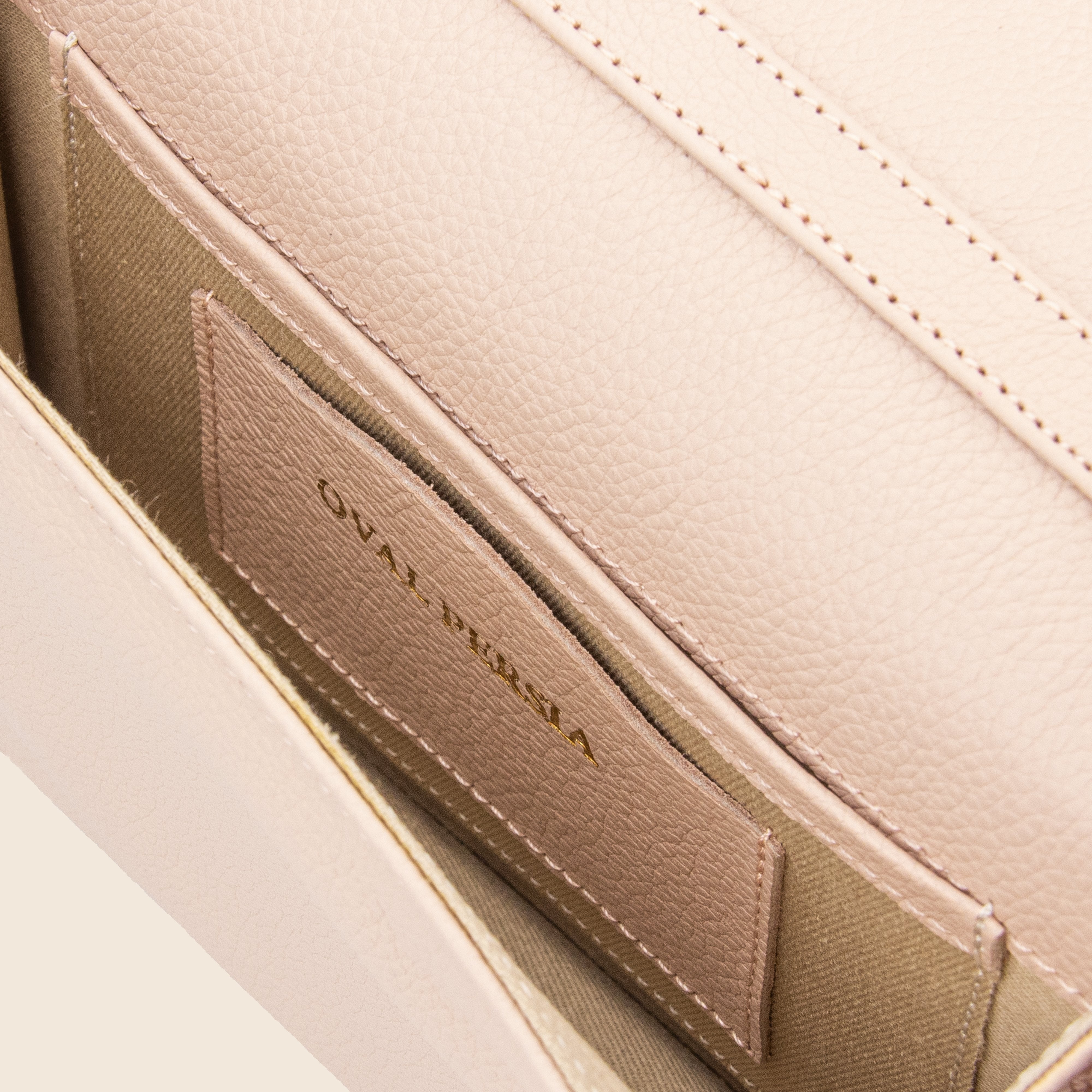 Vera in leather - Nude Blush