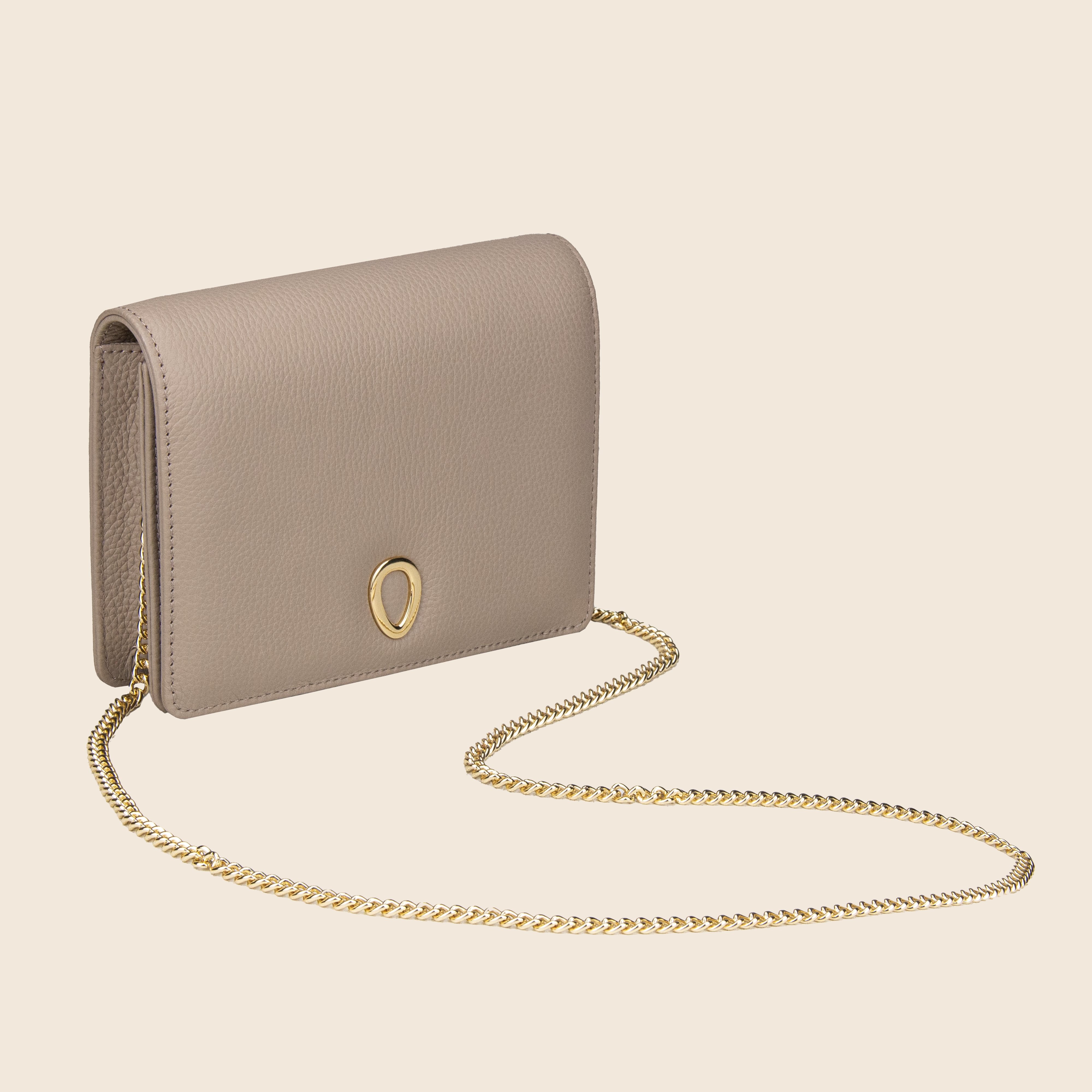 Vera in leather - Sandstone Beige