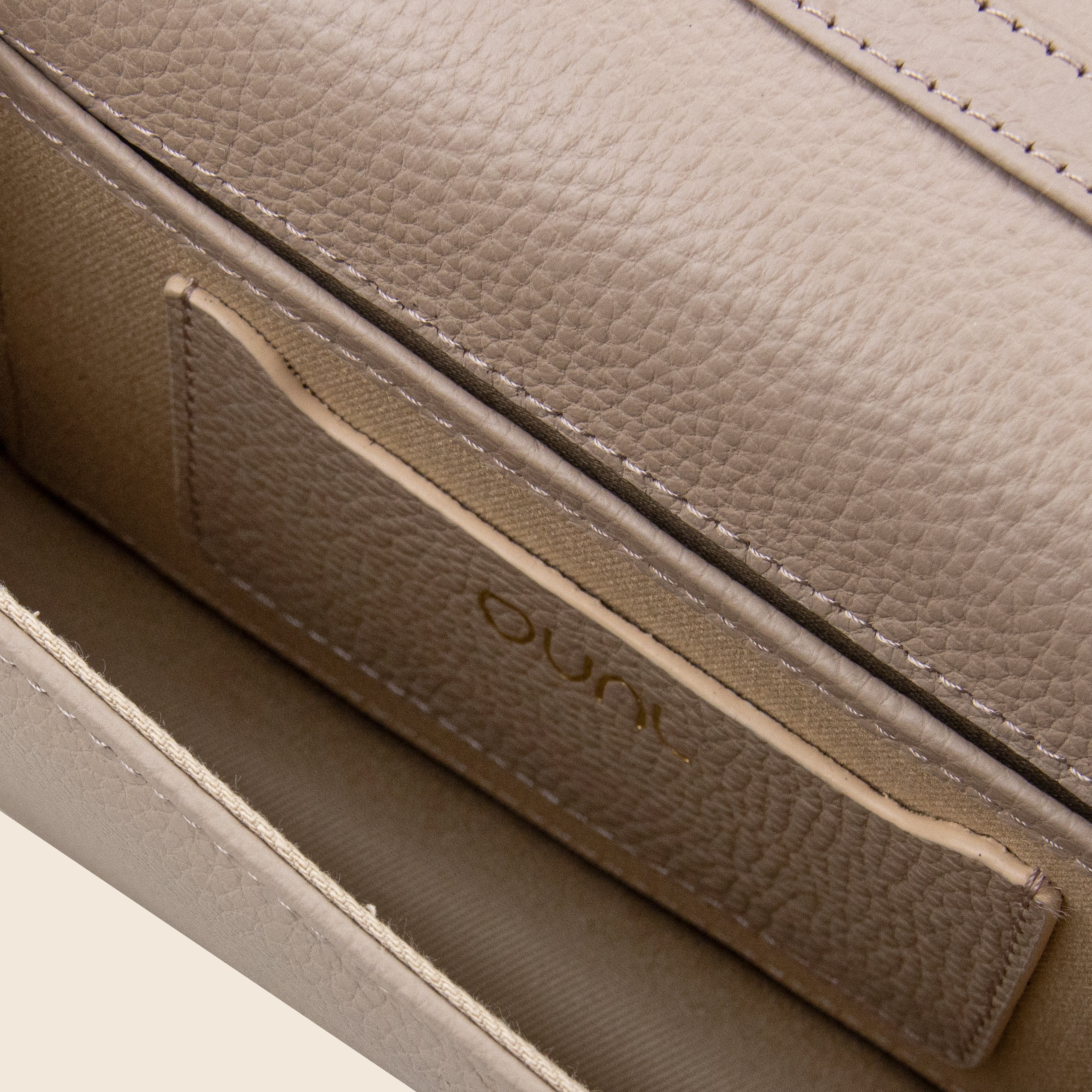 Vera in leather - Sandstone Beige
