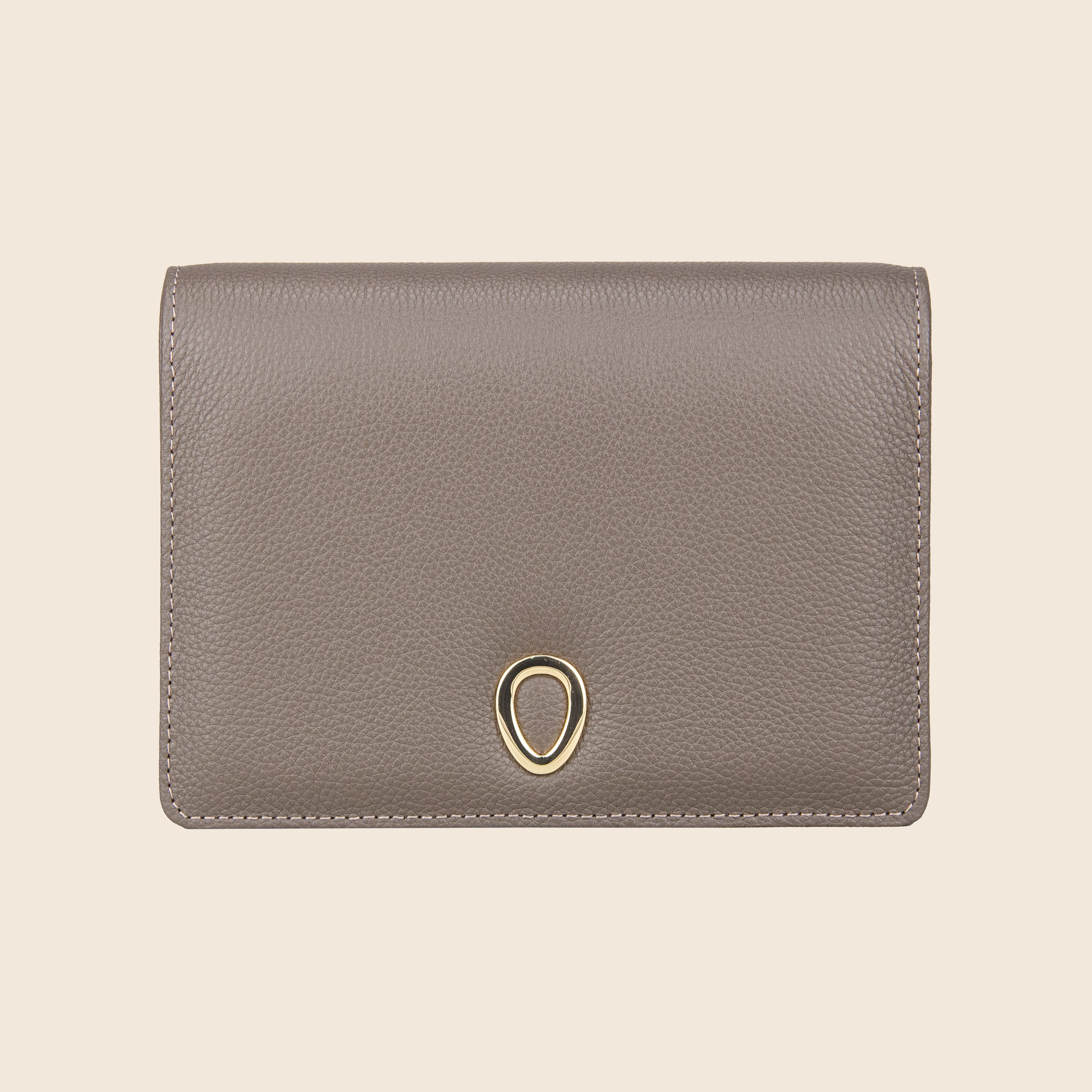 Vera in leather - Stone Taupe